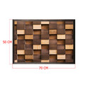 Tablou decorativ, Light and Dark XL, Lemn, Lemn, Multicolor