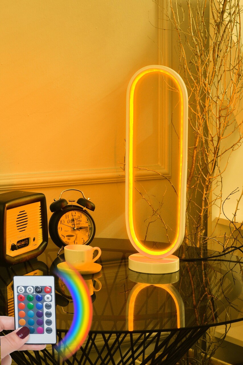 Lampa de masa, Curlux, 509CRL1117, Aluminiu, Multicolor