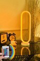Lampa de masa, Curlux, 509CRL1117, Aluminiu, Multicolor