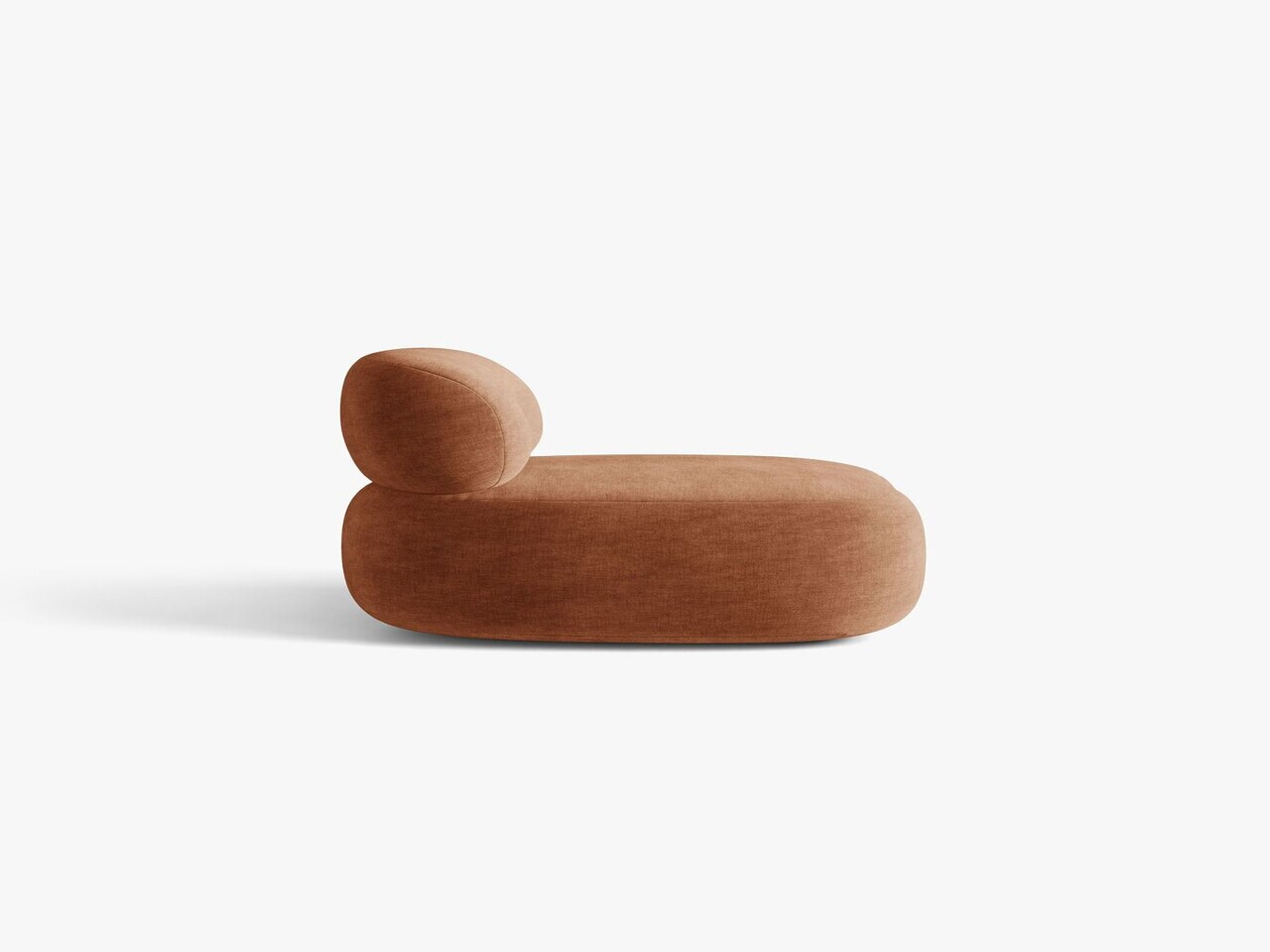 Fotoliu rotativ, Aura, Micadoni Home, 84x91x73 cm, tesatura Chenille, teracota — imaginea 9