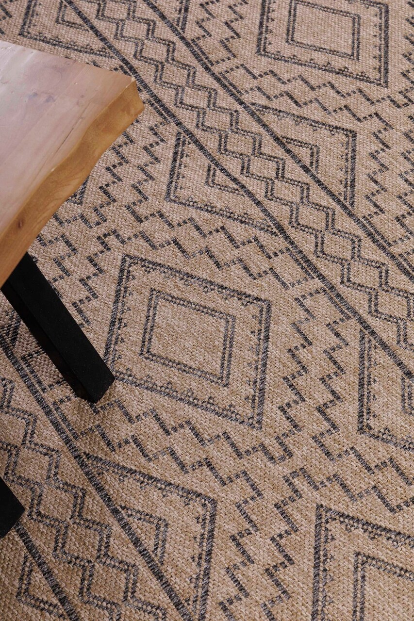 Covor, 08729B, 80x150 cm, Polipropilena, Antracit / Crem - 1 | YEO