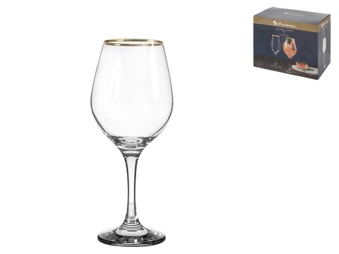 Poza Set 6 pahare de vin Amber, Pengo, 365 ml, sticla