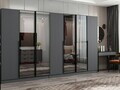 Dulap pentru haine, Hanah Home, Nisa, 315x210x52 cm, Antracit