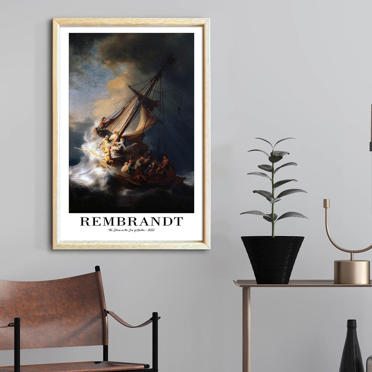 Tablou decorativ, 4262AHSREMBRANDT-001, Fundal: 100% MDF (Grosime: 2,7 mm), Multicolor - view 2