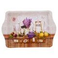 Tava pentru servire Lavender Cafe, Creaciones Meng, 21.5x14.5 cm, metal