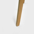 Scaun Kinke, Homla, 51.5x54x74 cm, poliester/lemn, natur/bej