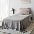Raft de perete, Neostill, Reve, 35x35 cm, Lemn masiv, Antracit / Negru