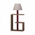 Lampadar Homitis, Saly - Oak, Claret Red, 20x40x86 cm