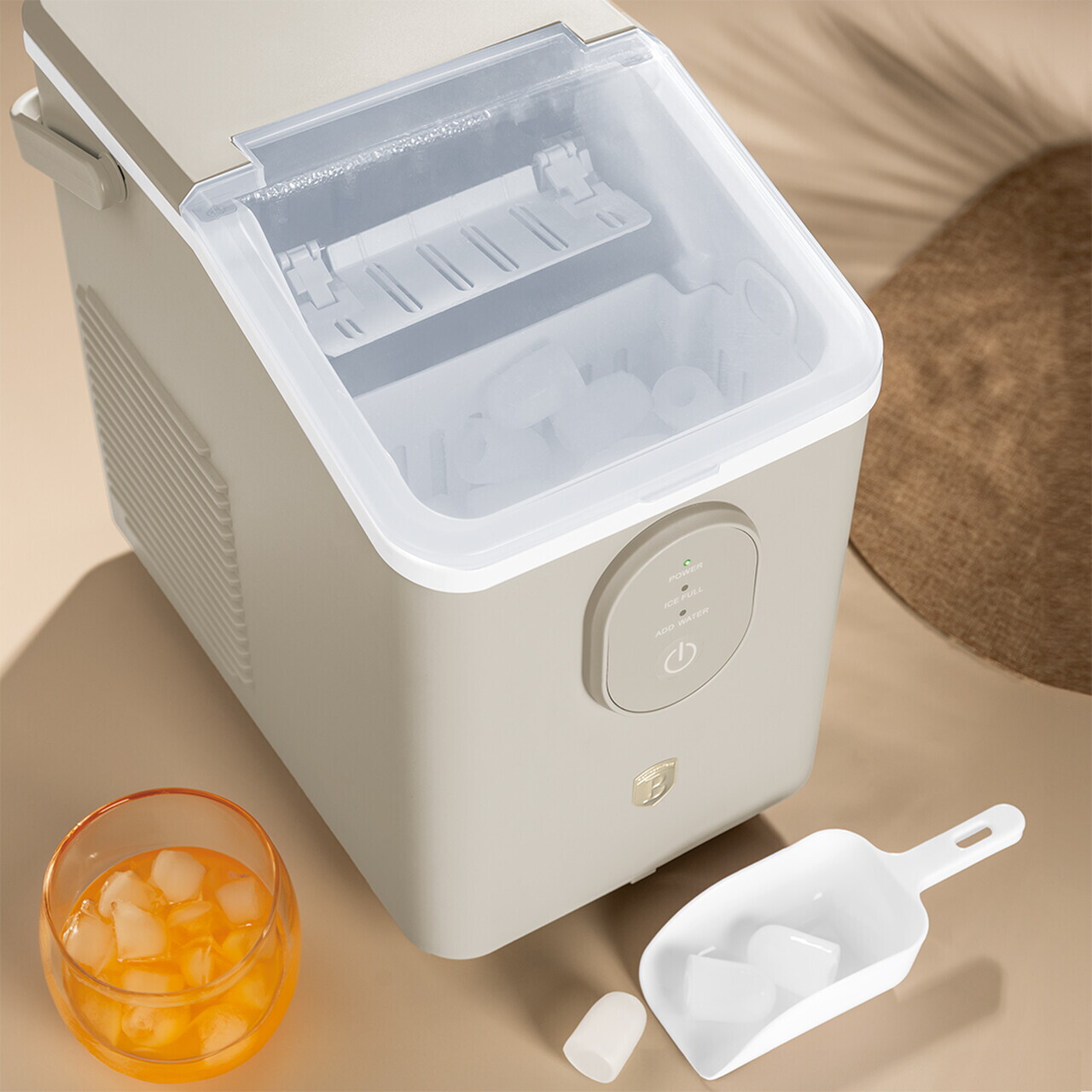 Masina pentru cuburi de gheata Berlinger Haus, Sahara, 800 ml, 120W, plastic, crem - view 3