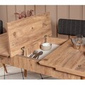 Set masa extensibila si 4 scaune, Vella, Vina 1053, PAL, Pin Atlantic / Antracit