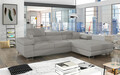 Coltar extensibil dreapta 4 locuri ELTAP, Armd-365, Armando, 289x203x85 cm, lemn/poliester, gri