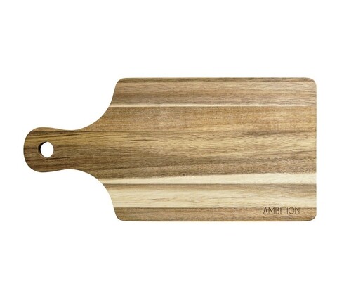 Tocator cu maner parma, ambition, 32.5x16 cm, lemn de salcam