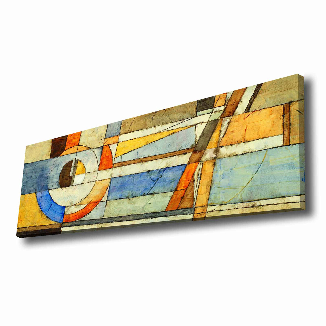 Tablou decorativ, 3090ABSC, Canvas, Lemn, Multicolor - 2 | YEO