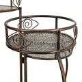 Suport pentru ghivece, Cleo, Creaciones Meng, 30x23x66 cm, fier forjat
