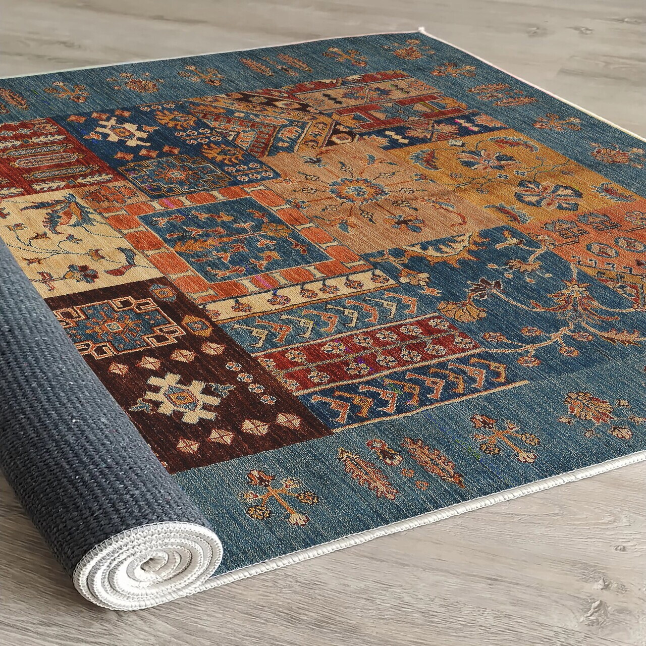 Covor, Woopamuk029, 80x150 cm, Bumbac/Poliester, Multicolor - view 4
