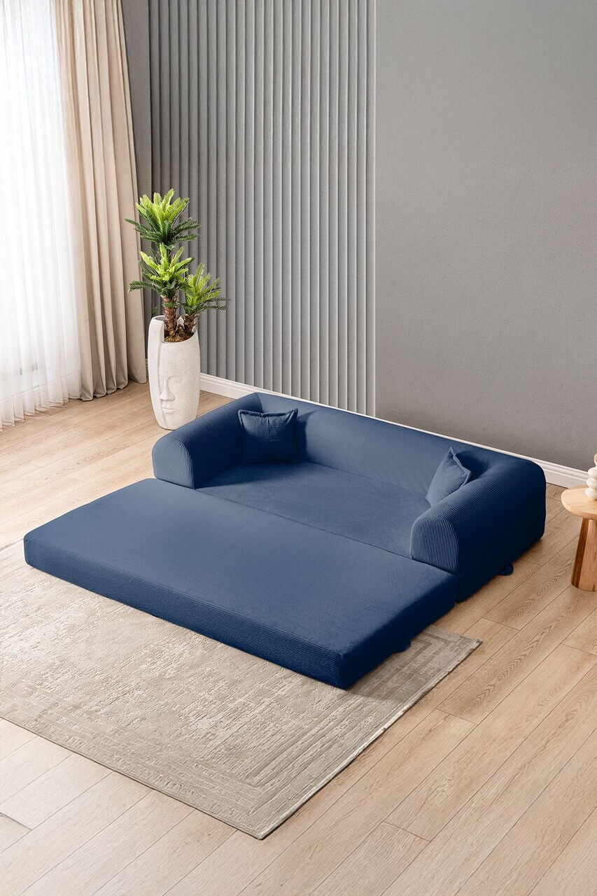 Canapea extensibila 3 locuri, Atelier del Sofa, 118FVL1303, Tesatura plus reiata, Albastru navy - view 5
