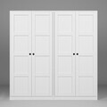 Dulap pentru haine, Miwood, Lucas 1600-86, Alb