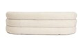 Canapea 3 locuri Clemence, Bizzotto, 200x89x61 cm, poliester, bej