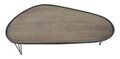 Masuta de cafea Raw, Mauro Ferretti, 113 x 61 x 40 cm, fier/MDF, negru/maro