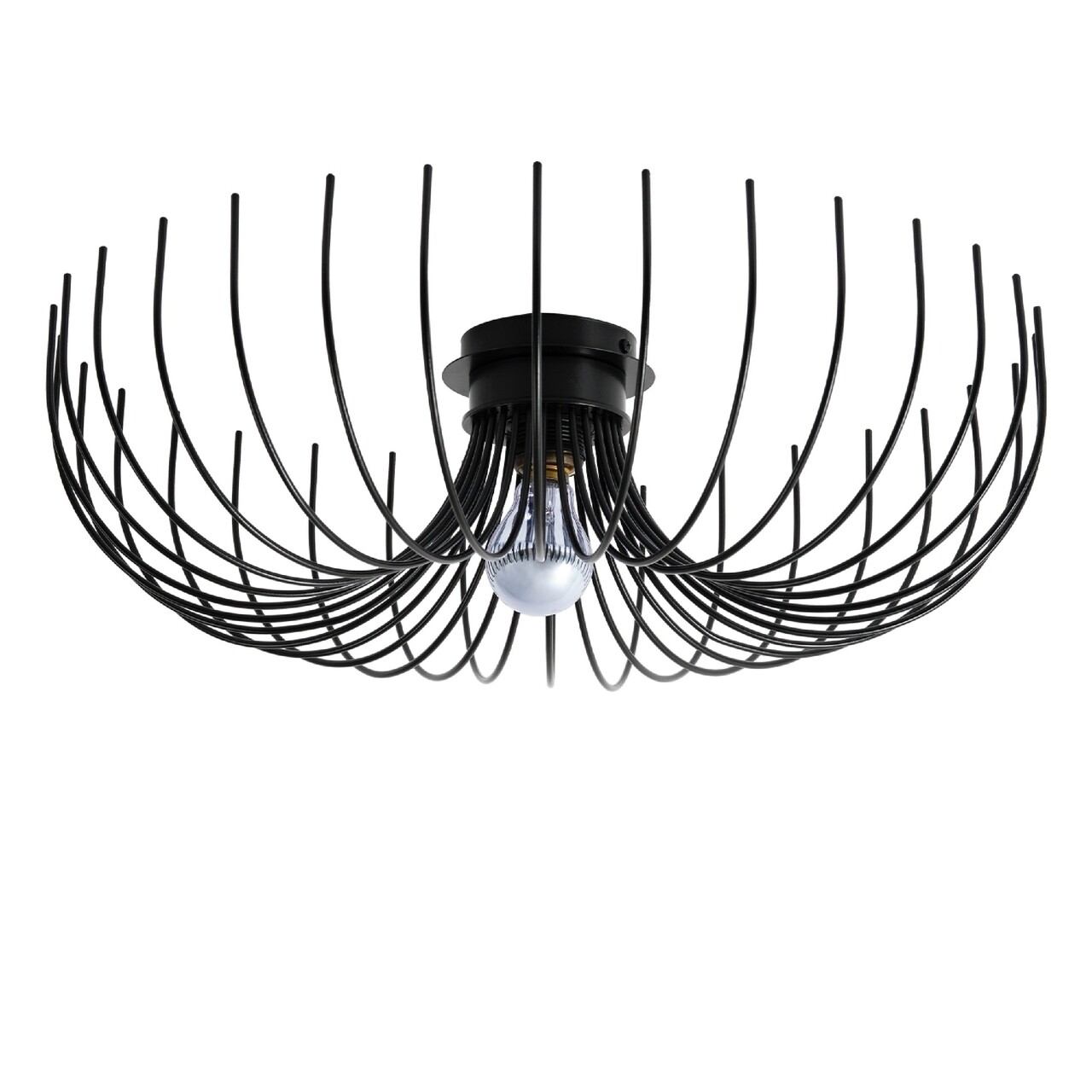 Plafoniera Lion, Maison In Design, Ø56 Cm, 1 X E27, 100W, Negru