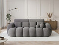 Canapea extensibila 3 locuri ELTAP, Cotonn, 256x119x105 cm, lemn/poliester, gri inchis
