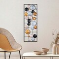 Decoratiune de perete, Camber, Metal, 90 x 32 x 4 cm, Multicolor