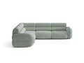 Coltar simetric 7 locuri, Neo, Micadoni Home, 295x295x83 cm, tesatura Chenille Silencio, albastru muted