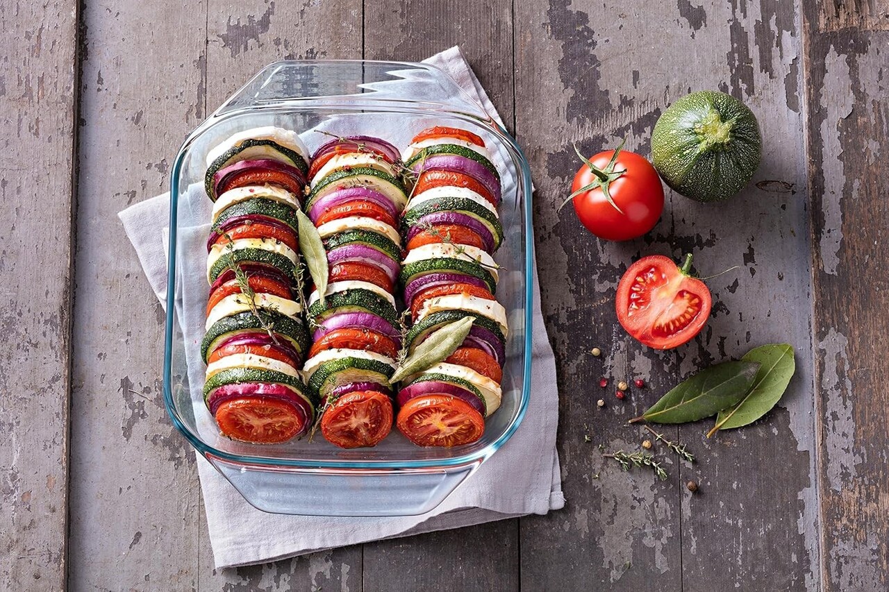 Vas dreptunghiular, din sticla termorezistenta, 3L, "Let's Share" - Pyrex - imagine 3