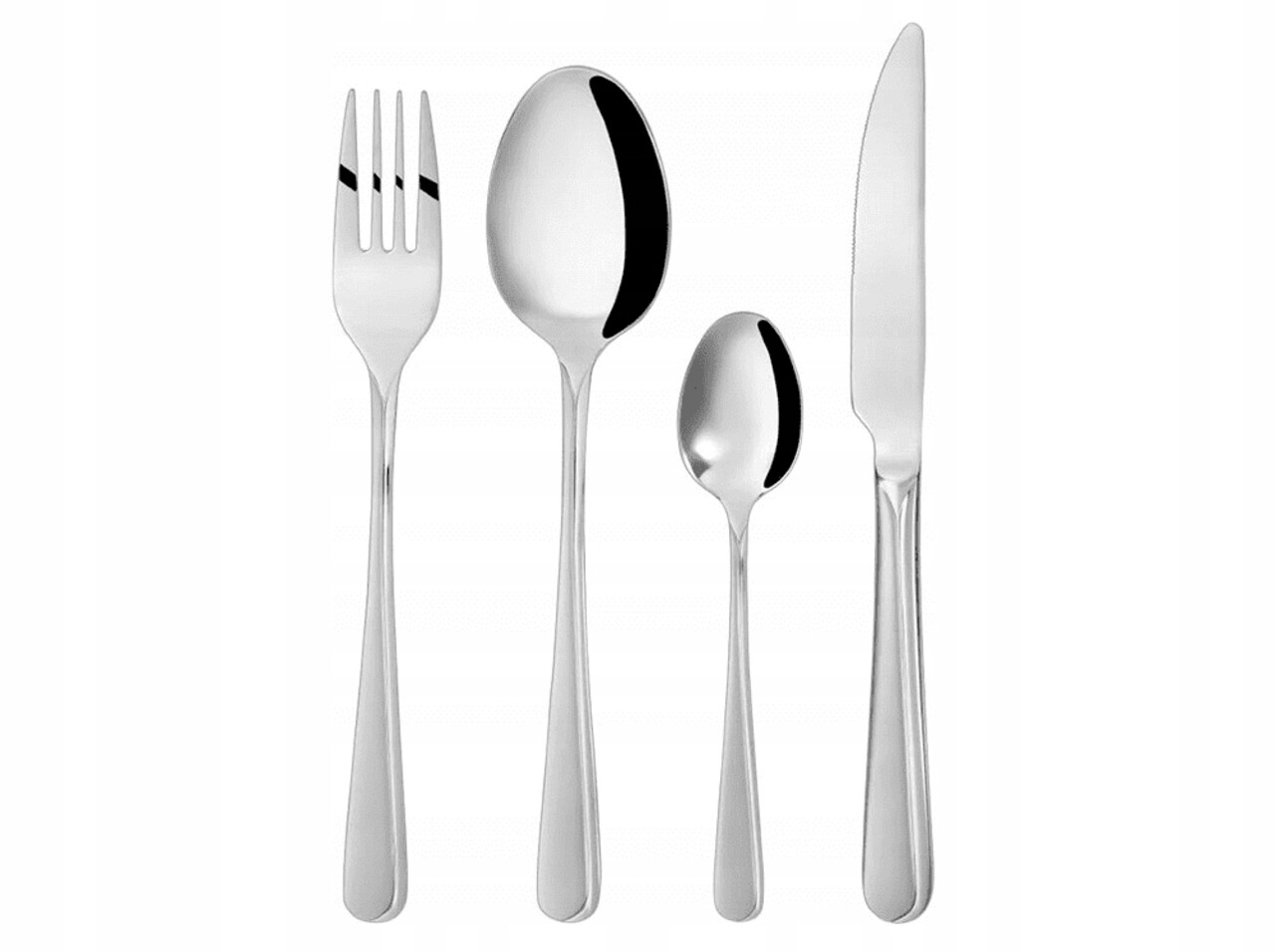 Set Tacamuri 72 Piese + Valiza Selene, Ambition, Pentru 12 Persoane, Inox, Argintiu