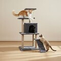 Casă pentru pisici, Paws & Whiskers, Arden, MATERIAL TEXTIL WELSOFT, Antracit