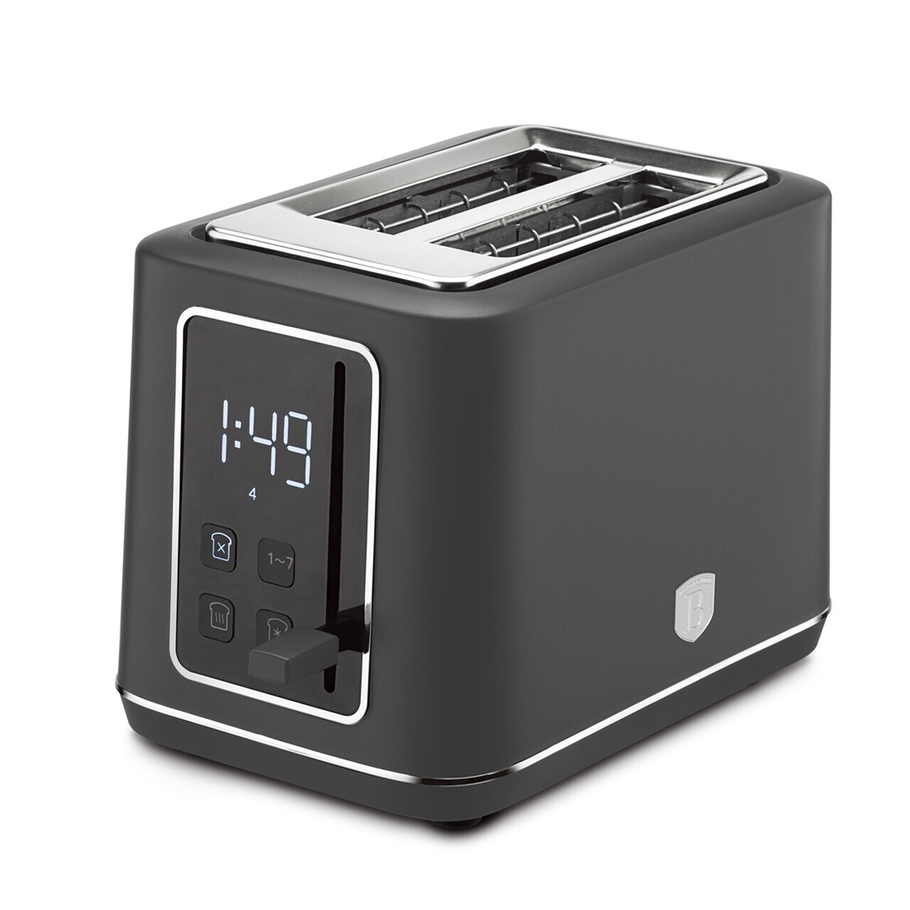 Prajitor de paine digital Berlinger Haus, Anthracite, 27.8x16.6x19.1 cm, inox, antracit mat - imagine 5