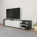 Comoda TV, Retricy, Krog, 160x35x36.8 cm, PAL, Antracit/Alb