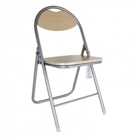 Scaun pliabil confortime, 44x4x80 cm, lemn/metal, gri