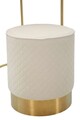 Masa de toaleta cu taburet / masuta dressing Vellit, Mauro Ferretti, 52x70 cm, lemn de pin/MDF/metal, crem