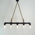 Candelabru Borulu Halat 6, All Design, metal, 90x80 cm, Black