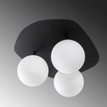 Lustra, Fulgor, 942FLG1385, Metal, Alb/Negru