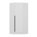Dulap pentru haine, Minerva, Kale Plus 1 White, 74x210x52 cm, PAL, Alb