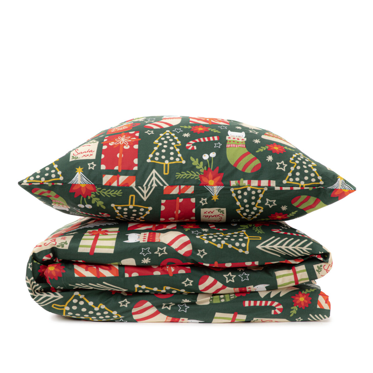 Lenjerie de pat King Size, Sente, Homla, 3 piese, 200x220 cm, bumbac, multicolor - 1 | YEO