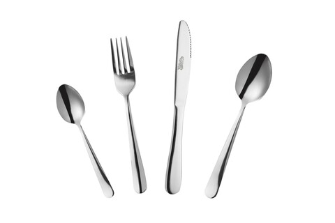 Set tacamuri 24 piese athena, vanora, inox, argintiu