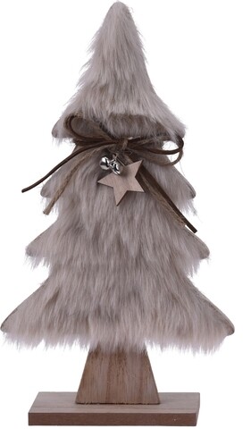 Decoratiune Tree, 15.5x5x28 cm, lemn, natural