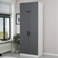 Dulap pentru haine, Minerva, Kale Anthracite, 90x255x52 cm, PAL, Antracit