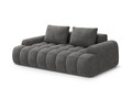 Canapea 3 locuri, Linz, Cosmopolitan Design, 200x100x84 cm, catifea, gri