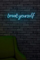 Decoratiune luminoasa LED, Treat Yourself, Benzi flexibile de neon, DC 12 V, Albastru