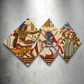 Set 4 tablouri decorative, 4MDF9571430, MDF, Imprimat UV, Multicolor
