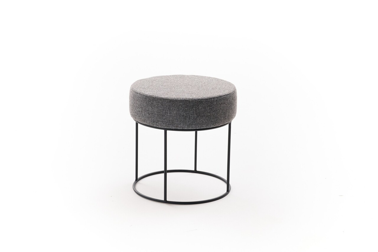 Taburet, Atelier del Sofa, 825BLC5137, Metal, Antracit - view 4
