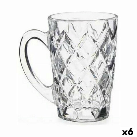 Set 6 cesti diamond, vivalto, 110 ml, sticla, transparent