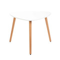 Masuta de cafea Travesa, Homla, 60x60x48 cm, lemn/MDF, alb/natur
