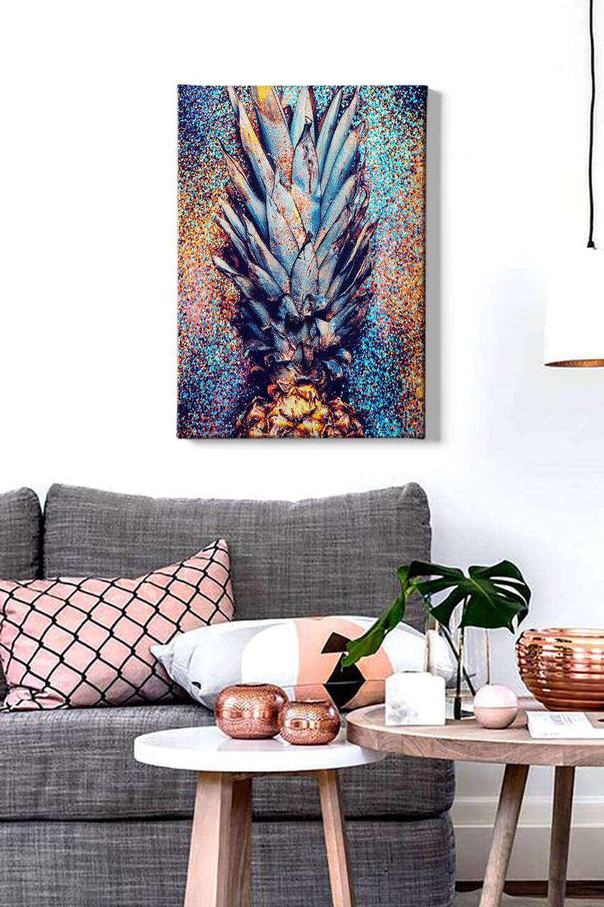 Tablou decorativ Kanvas Tablo (50 x 70) Cadru: 100% LEMN (grosime: 3 cm) Multicolor