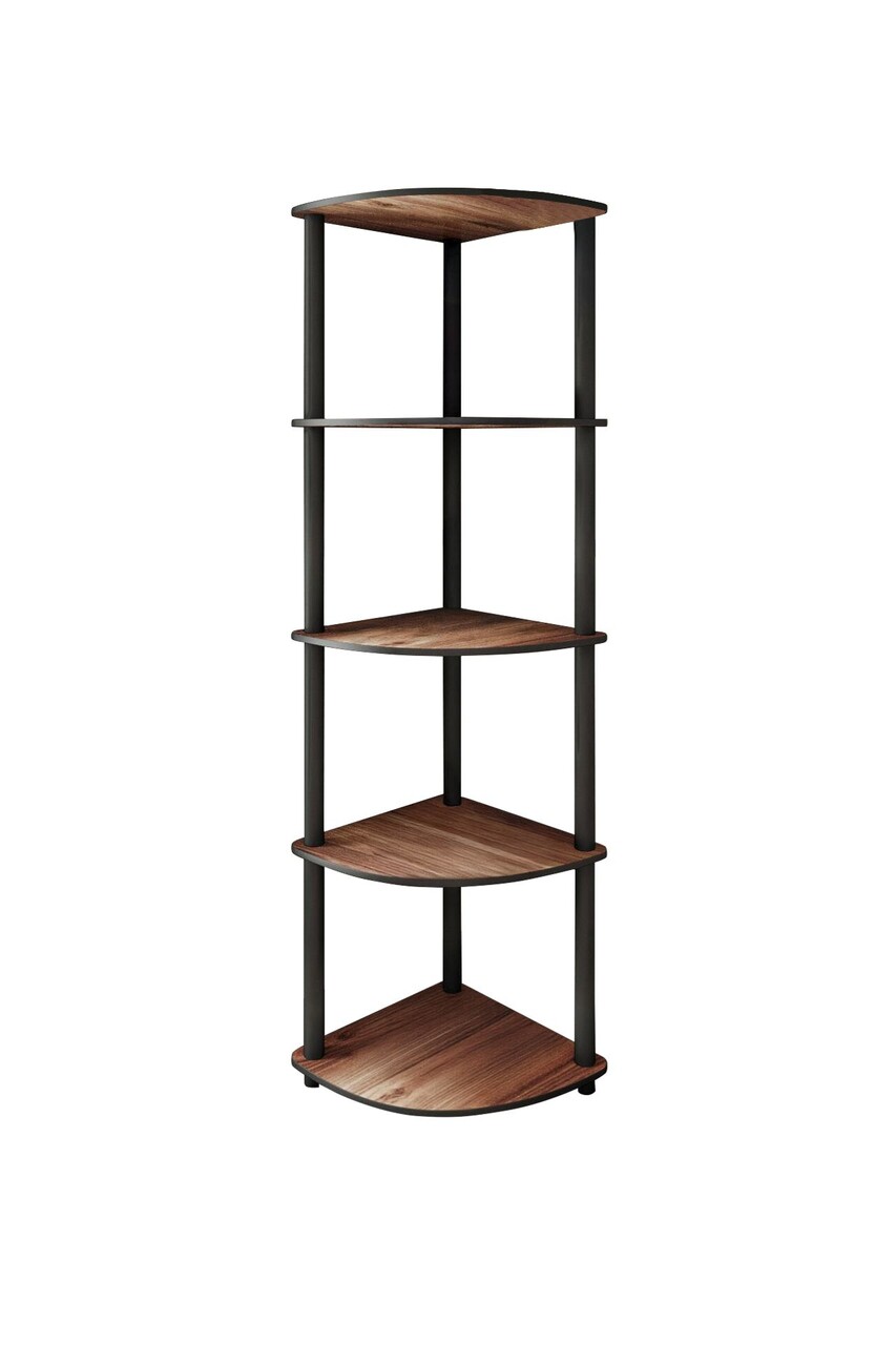Corp biblioteca, Poter, Bookcase 5 Corner, 34x139x34 cm, Maro - 2 | YEO