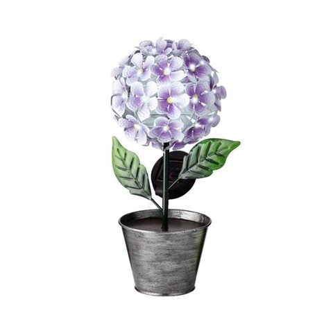 Lampa de gradina Flower, Lumineo, 18x14.5x34 cm, 36 led-uri, mov